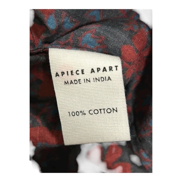 APIECE Apart Floral Blouse Top Shirt Women's Size 10 M - Picture 3 of 4